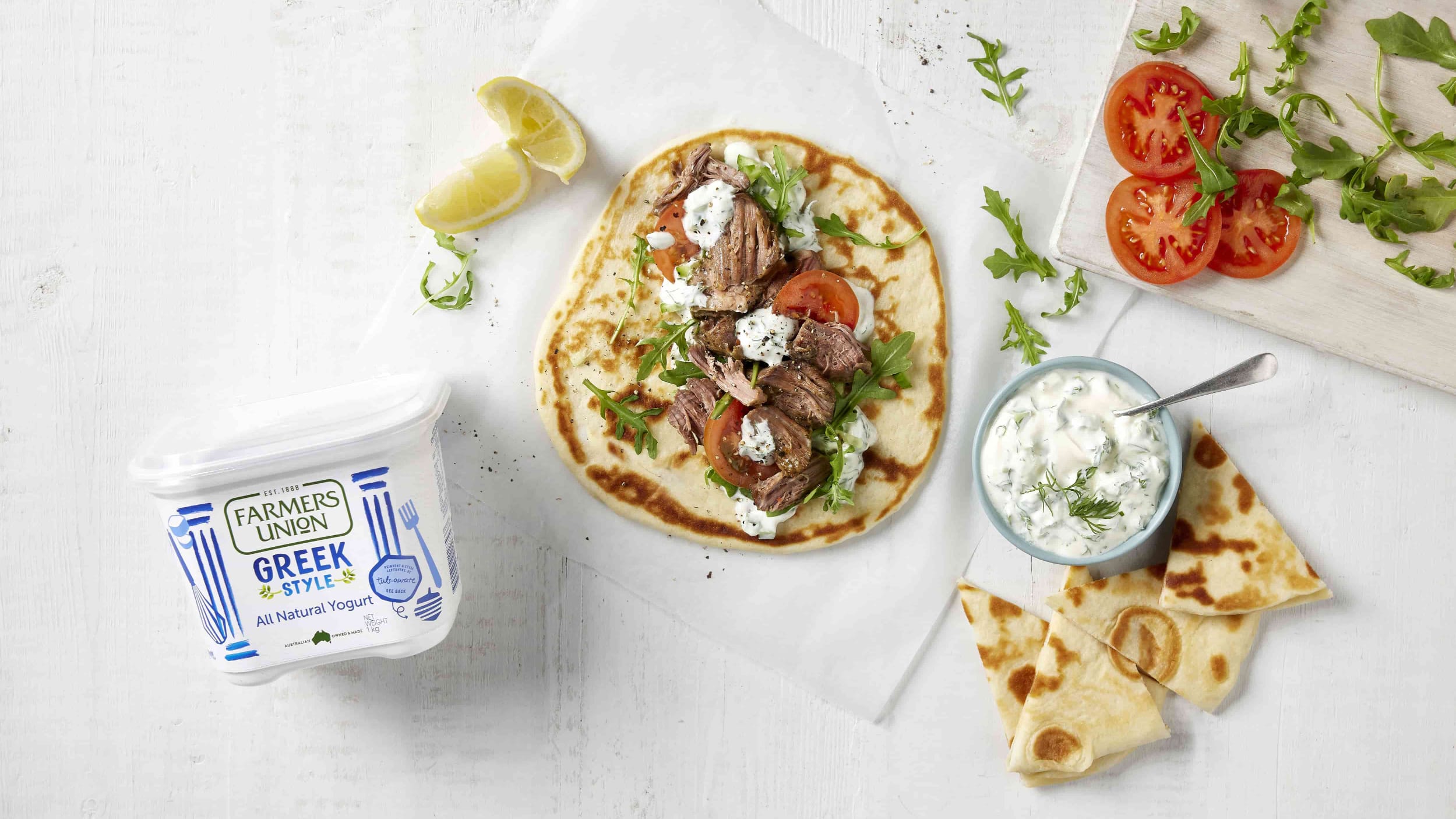 Souvlaki Plate with Tzatziki