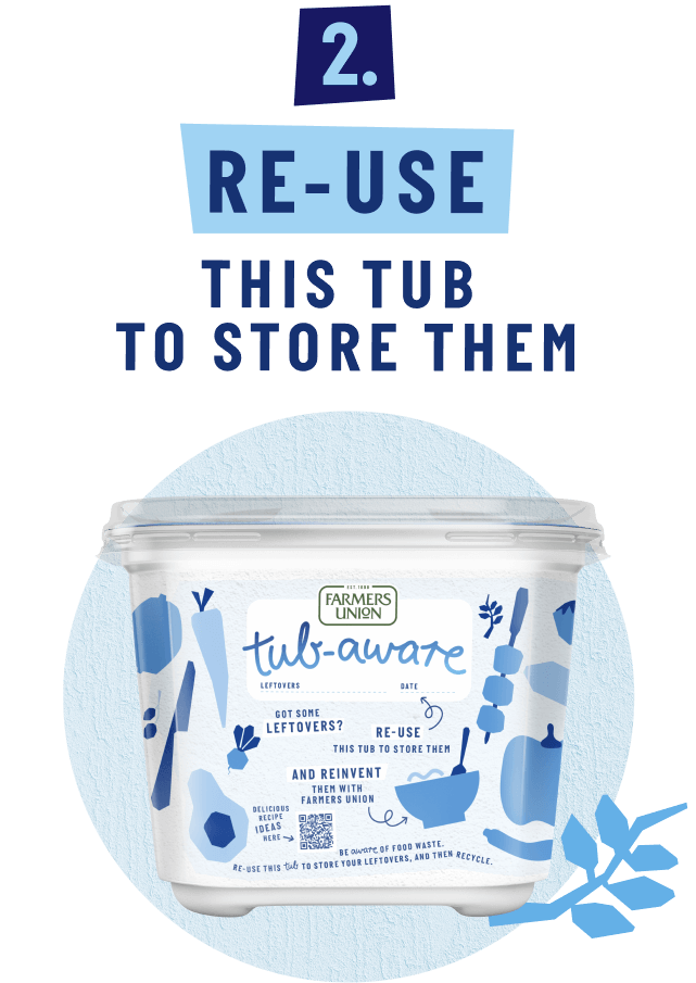 2. Re-use this tub to store them.